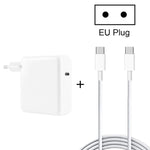 PD-96W 96W PD USB-C / Typ-C Laptop-Netzteil + 2m 5A USB-C / Typ-C zu USB-C / Typ-C Schnellladekabel für MacBook Pro, EU-Stecker, US-Stecker, UK-Stecker
