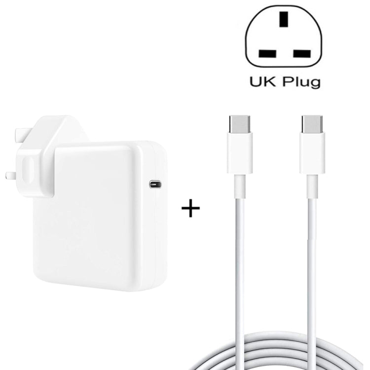 PD-96W 96W PD USB-C / Typ-C Laptop-Netzteil + 2m 5A USB-C / Typ-C zu USB-C / Typ-C Schnellladekabel für MacBook Pro, EU-Stecker, US-Stecker, UK-Stecker