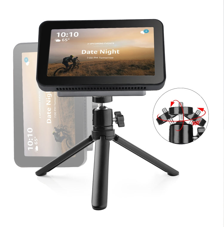 Für Smart Speaker mit Bildschirm Echo Show 8 mit magnetischem, um 360 Grad verstellbarem, drehbarem Halterungs-Set, für Echo Show 8
