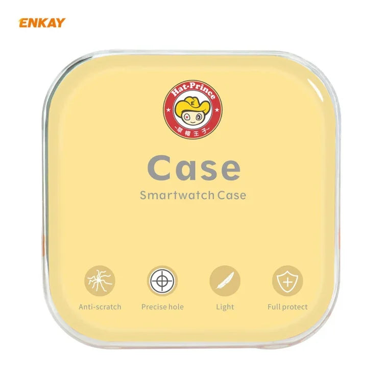 For Samsung Galaxy Watch 3 41mm 2 in 1 ENKAY Hat-Prince Electroplate Soft TPU Case + 0.2mm 9H 2.15D Curved Edge Tempered Glass Film