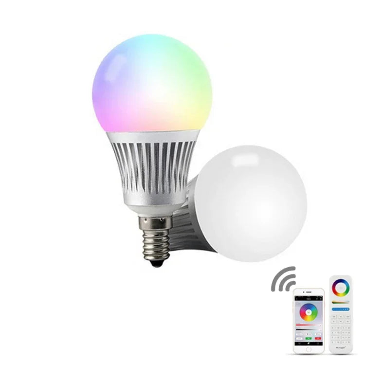 FUT013 5W E14 RGB + CCT LED-Birne AC100~240V 2,4G WiFi-Fernbedienung Dimmbare LED-Leuchten