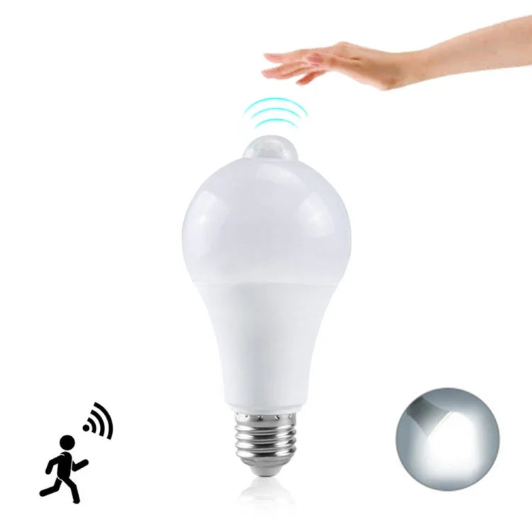 LED-Licht Wasserdichter Bewegungssensor Infrarotsensor E27 LED-Sensorbirne Weißes Licht