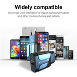 LZ-023 18W QC 3.0 USB tragbares Reiseladegerät + 3A USB-auf-8-Pin-Datenkabel, EU-Stecker, 8-Pin-Datenkabel, EU-Stecker