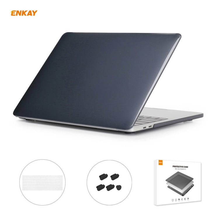ENKAY 3 in 1 Kristall Laptop-Schutzhülle + EU-Version TPU Tastaturfolie + Staubschutz-Stöpsel-Set für MacBook Pro 13,3 Zoll A1708 (ohne Touch Bar), Für MacBook Pro 13,3 Zoll A1708 (ohne Touch Bar)