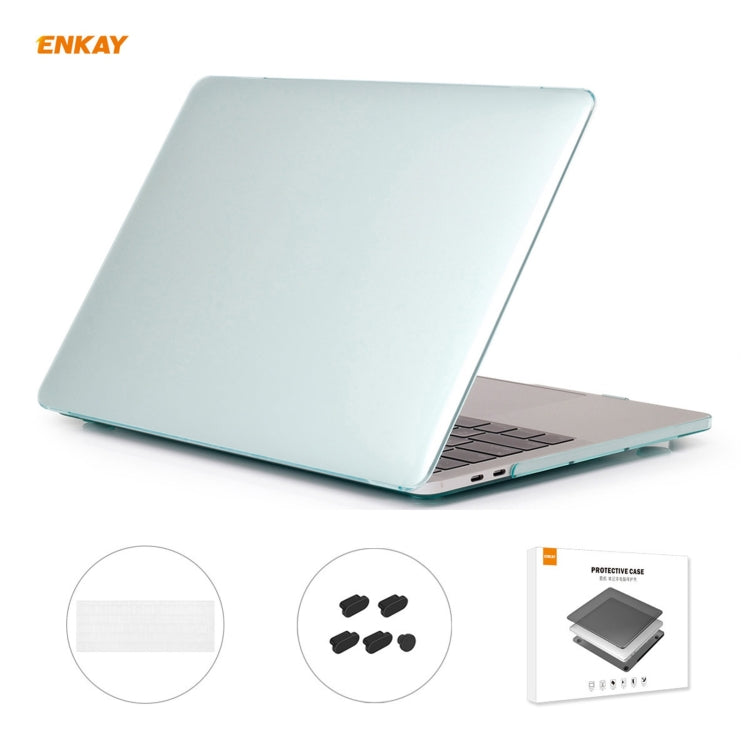ENKAY 3 in 1 Kristall Laptop-Schutzhülle + EU-Version TPU Tastaturfolie + Staubschutz-Stöpsel-Set für MacBook Pro 13,3 Zoll A1708 (ohne Touch Bar), Für MacBook Pro 13,3 Zoll A1708 (ohne Touch Bar)