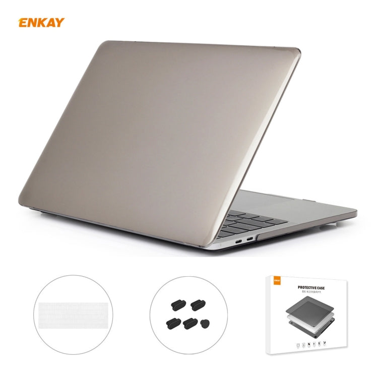 ENKAY 3 in 1 Kristall Laptop-Schutzhülle + EU-Version TPU Tastaturfolie + Staubschutz-Stöpsel-Set für MacBook Pro 13,3 Zoll A1708 (ohne Touch Bar), Für MacBook Pro 13,3 Zoll A1708 (ohne Touch Bar)