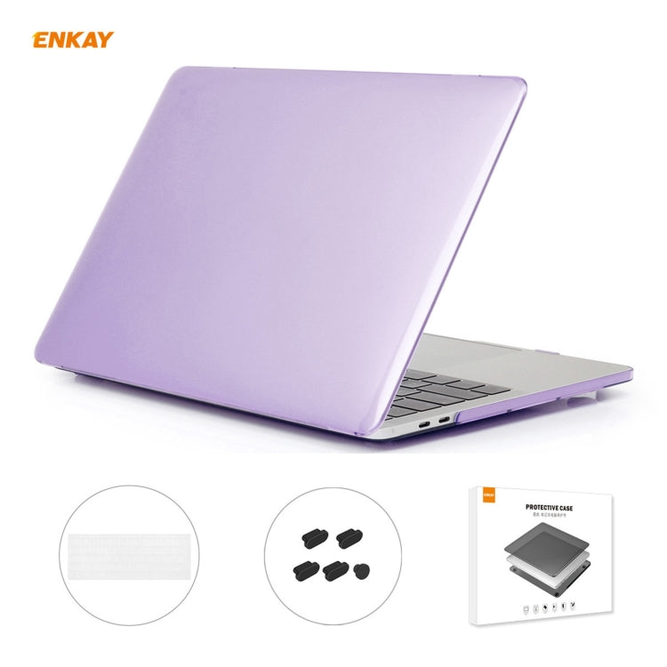 ENKAY 3 in 1 Kristall Laptop-Schutzhülle + EU-Version TPU Tastaturfolie + Staubschutz-Stöpsel-Set für MacBook Pro 13,3 Zoll A1708 (ohne Touch Bar), Für MacBook Pro 13,3 Zoll A1708 (ohne Touch Bar)