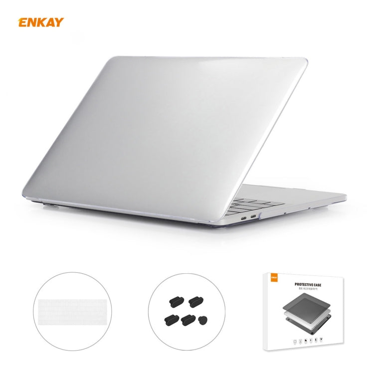 ENKAY 3 in 1 Kristall Laptop-Schutzhülle + EU-Version TPU Tastaturfolie + Staubschutz-Stöpsel-Set für MacBook Pro 13,3 Zoll A1708 (ohne Touch Bar), Für MacBook Pro 13,3 Zoll A1708 (ohne Touch Bar)