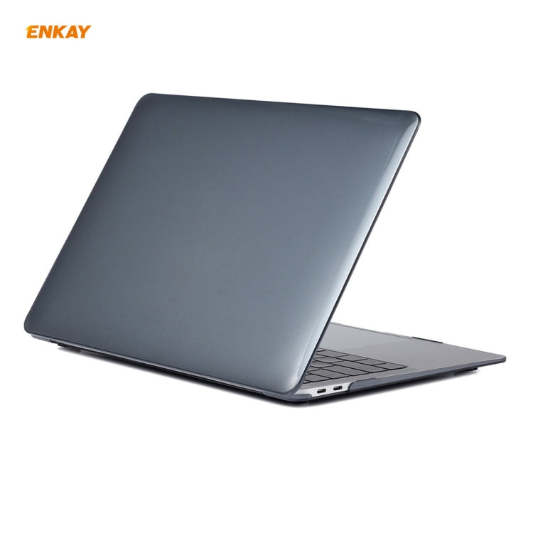 ENKAY 3-in-1 Kristall-Laptop-Schutzhülle + EU-Version TPU-Tastaturfolie + Staubschutz-Stöpsel-Set für MacBook Air 13,3 Zoll A1932 (2018), Für MacBook Air 13,3 Zoll A1932 (2018)