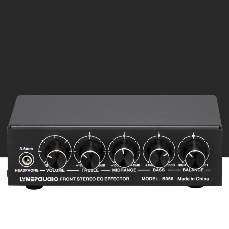 3-Kanal-Mischer Front-Stereo-Verstärker mit Höhen-/Mitten-/Bassregler, USB 5V Stromversorgung, US-Stecker, B056