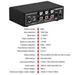 3-Kanal-Mischer Front-Stereo-Verstärker mit Höhen-/Mitten-/Bassregler, USB 5V Stromversorgung, US-Stecker, B056