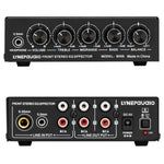 3-Kanal-Mischer Front-Stereo-Verstärker mit Höhen-/Mitten-/Bassregler, USB 5V Stromversorgung, US-Stecker, B056