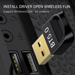 USB Bluetooth V5.0 Adapter Empfänger, Bluetooth V5.0