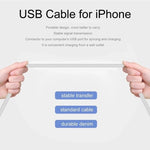 XJ-51 3A USB zu 8-Pin Schnellladekabel für iPhone 12 Serie, Länge: 1m, 1m