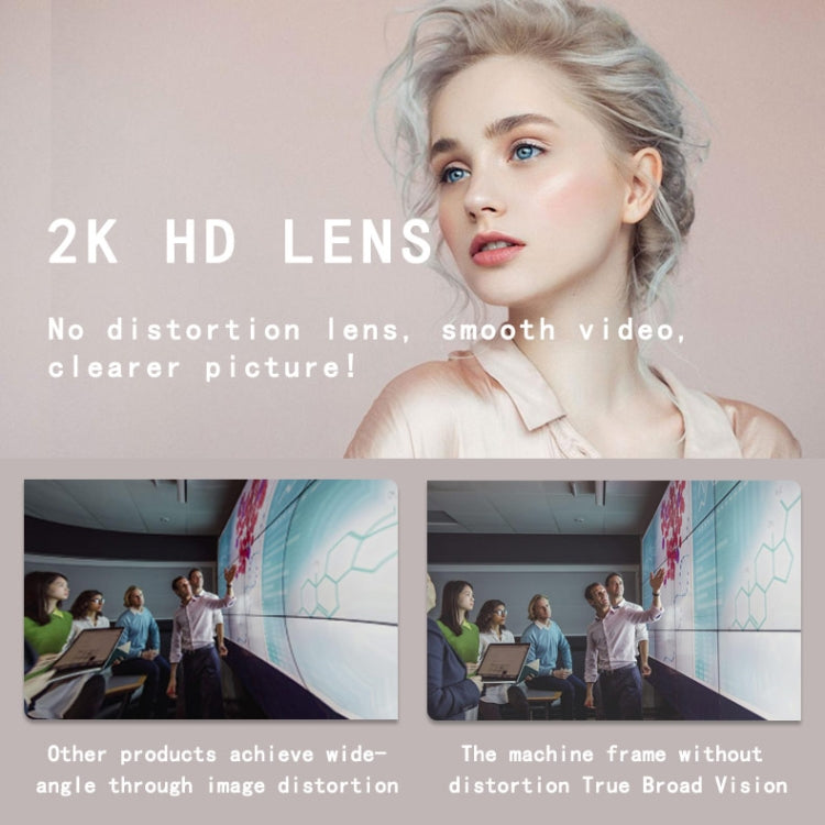 C11 2K Bildqualität HD ohne Verzerrung 360 Grad drehbar Eingebautes Mikrofon Klare Klang-Webcams mit Stativ