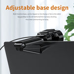 312 1080P HD USB 2.0 PC Desktop Kamera Webcam mit Mikrofon, Kabellänge: ca. 1,3m, Standard, mit Stativ, Blickschutz