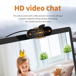 312 1080P HD USB 2.0 PC Desktop Kamera Webcam mit Mikrofon, Kabellänge: ca. 1,3m, Standard, mit Stativ, Blickschutz