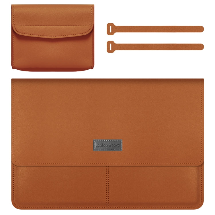 Litschi-Muster PU-Leder wasserdichte ultradünne Schutzhülle Tasche Aktentasche Laptop-Tragetasche für 13-14 Zoll Laptops, Für 13-14 Zoll