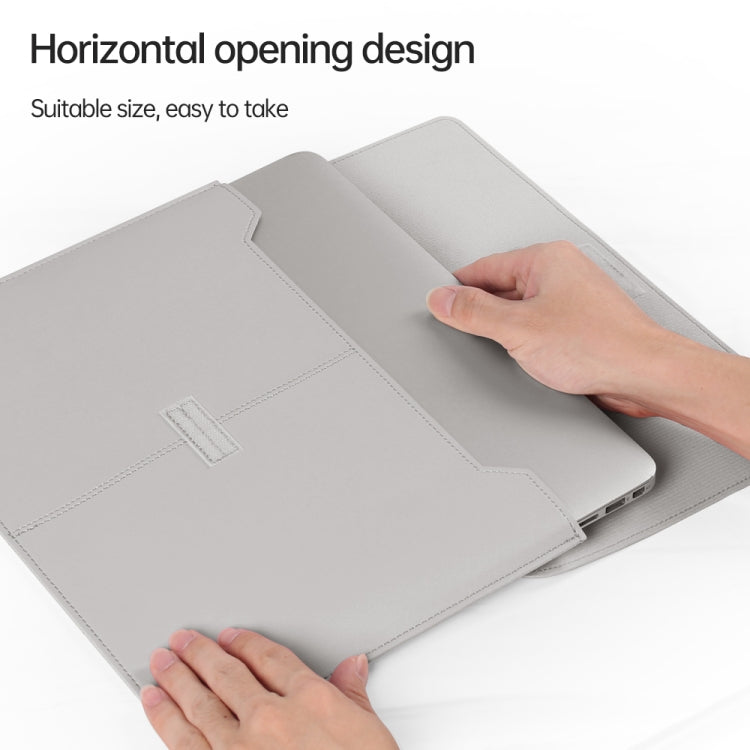 Litschi-Muster PU-Leder wasserdichte ultradünne Schutzhülle Tasche Aktentasche Laptop-Tragetasche für 13-14 Zoll Laptops, Für 13-14 Zoll