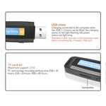 SK001 Professionelles Wiederaufladbares U-Disk Tragbares USB Digital Audio Diktiergerät Stift Unterstützt TF-Karte, 32GB