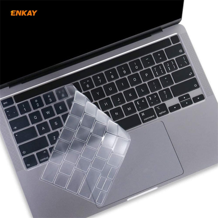 ENKAY Weiche TPU Tastaturschutzfolie für MacBook Pro 16 Zoll A2141 / Pro 13,3 Zoll A2289 & A2251 & A2338 (2020), EU-Version, EU-Version