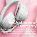 P28 Katzenohr-Kopfhörer, kabelgebundenes Musik-Stereo-Headset mit Mikrofon