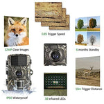 DL001 Wildkamera 12MP 1080P 26 IR LEDs 940nm Nachtsicht, DL001