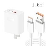 HW-66W 66W USB-Schnelllade-Reise-Ladegerät + USB-zu-Typ-C-Flash-Lade-Datenkabel, US-Stecker, US-Stecker(1m), US-Stecker(1.5m), US-Stecker(2m)