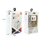 YSY-6087PD 20W PD3.0 + QC3.0 Dual-Schnelllade-Reiseladegerät mit USB-zu-Micro-USB-Datenkabel, EU-Stecker, US-Stecker, UK-Stecker