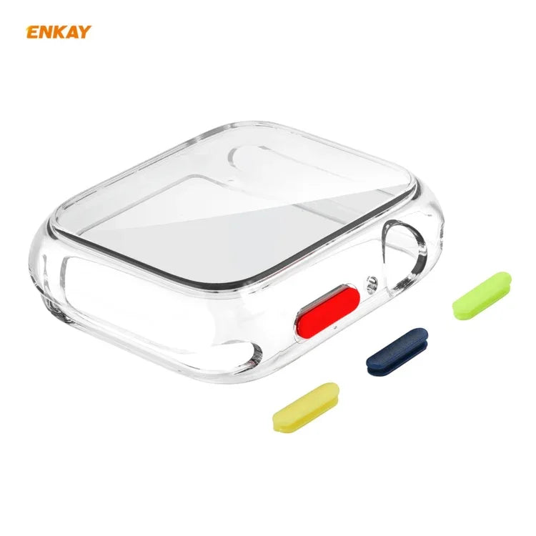 ENKAY Hat-Prince TPU-Schutzhülle mit Rundumschutz + Displayschutz aus gehärtetem Glas für Apple Watch Series 6 / 5 / 4 / SE 40 mm
