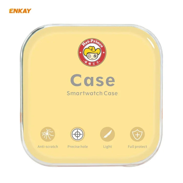 ENKAY Hat-Prince Full Coverage Electroplated PC Case + Tempered Glass Protector for Apple Watch Series 6 / 5 / 4 / SE 44mm, For Apple Watch Series 6 / 5 / 4 / SE 44mm