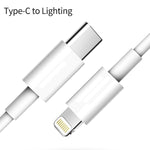 PD 20W Single USB-C / Type-C Port Reiseladegerät + 3A PD3.0 USB-C / Type-C auf 8 Pin Schnelllade-Datenkabel Set, US-Stecker, 20W US-Stecker + PD Kabel 1.5m, 20W US-Stecker + PD Kabel 2m