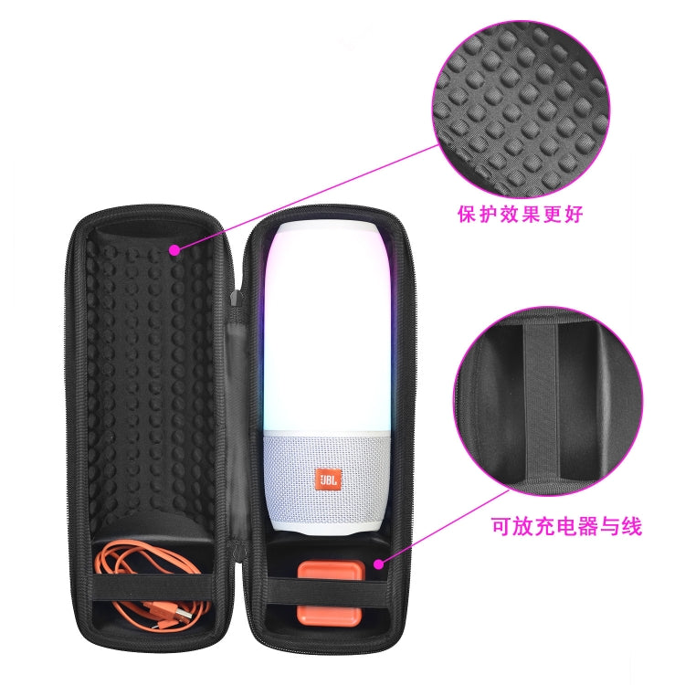 Für JBL Pulse 3/Charge 3/Charge 4/Pulse 4 Lautsprecher Reise-EVA-Tragetasche Schultertasche Schwarz