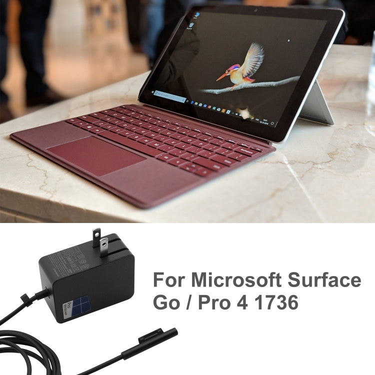 24W 15V 1,6A Netzadapter Ladegerät für Microsoft Surface Go / Pro 4 1736, US-Stecker