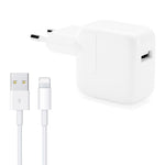 12W USB-Ladegerät + USB-auf-8-Pin-Datenkabel für iPad / iPhone / iPod Serie, EU Stecker