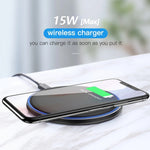 WX-70 15W Ultradünnes kabelloses Ladegerät Spiegel Kabelloses Ladegerät für Mobiltelefone, 15W