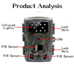 PR700 1080P Wildkamera mit Bewegungserkennung, Nachtsicht-Camcorder für Outdoor-Tracking-Scan-Auslösung, PR700