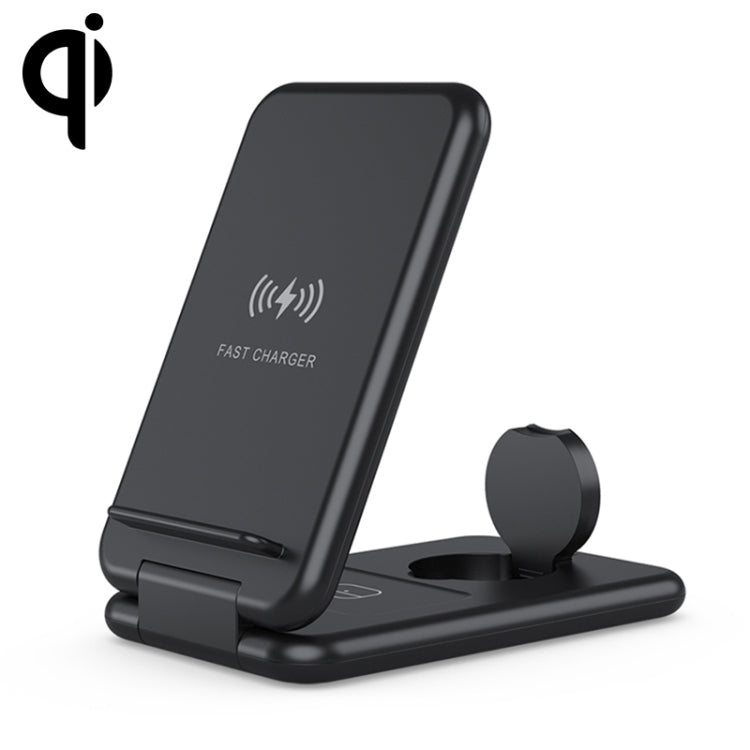 15W 3-in-1 faltbare Qi Schnellladestation Handyhalterung für iPhones & iWatchs & Airpods