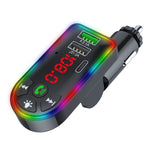 F7 Car MP3 Player 12V Colorful Breathing Light QC3.1 Wireless Dual Port Fast Charging PD, F7