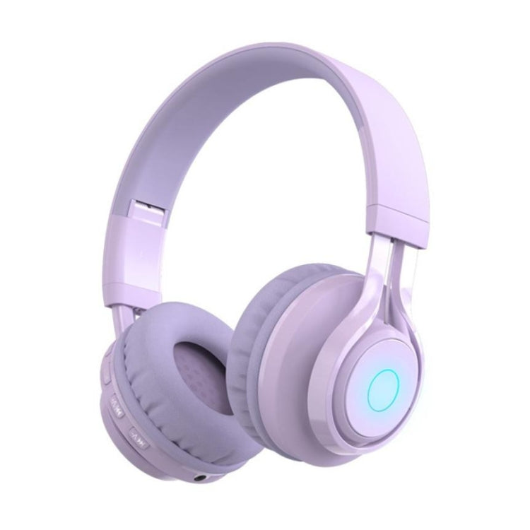 BT06C Niedliches kabelloses Bluetooth 5.0 Headset für Kinder mit Mikrofon LED-Licht Unterstützung Aux-in