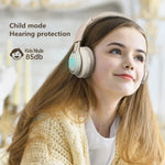 BT06C Niedliches kabelloses Bluetooth 5.0 Headset für Kinder mit Mikrofon LED-Licht Unterstützung Aux-in