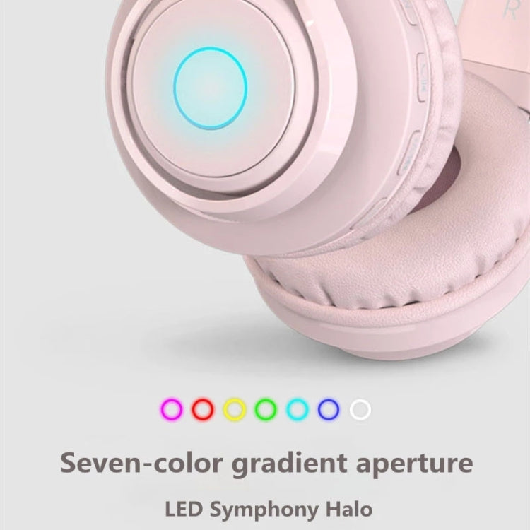 BT06C Niedliches kabelloses Bluetooth 5.0 Headset für Kinder mit Mikrofon LED-Licht Unterstützung Aux-in