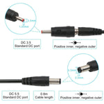 KWS-912V USB Boost-Wandler DC 5V zu 9V 12V Konverterkabel + 3,5x1,35mm Stecker-Set, 5V zu 9V / 12V