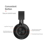 Fingertime P1 Kabelloses Bluetooth 5.0 Stereo Weiche Leder Ohrmuscheln Faltbares Headset mit eingebautem Mikrofon für PC / Handys