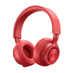 Fingertime P1 Kabelloses Bluetooth 5.0 Stereo Weiche Leder Ohrmuscheln Faltbares Headset mit eingebautem Mikrofon für PC / Handys