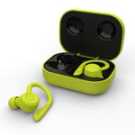 T20 TWS Bluetooth Ohrhaken Kabellose Sportkopfhörer mit Ladebox IPX6 Wasserdicht Geräuschunterdrückung Ohrhörer