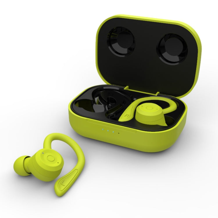 T20 TWS Bluetooth Ohrhaken Kabellose Sportkopfhörer mit Ladebox IPX6 Wasserdicht Geräuschunterdrückung Ohrhörer