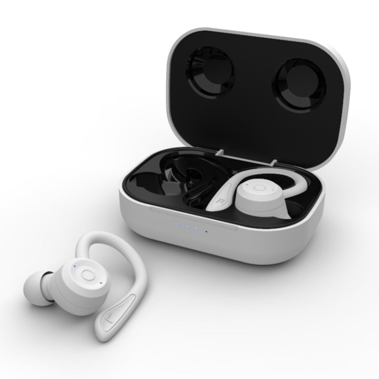 T20 TWS Bluetooth Ohrhaken Kabellose Sportkopfhörer mit Ladebox IPX6 Wasserdicht Geräuschunterdrückung Ohrhörer