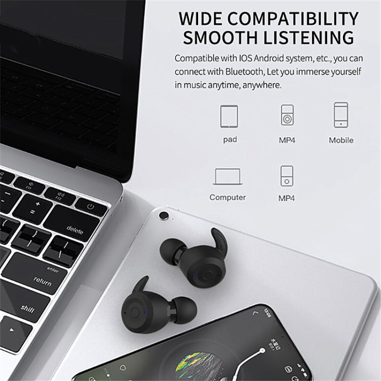 T20 TWS Bluetooth Ohrhaken Kabellose Sportkopfhörer mit Ladebox IPX6 Wasserdicht Geräuschunterdrückung Ohrhörer
