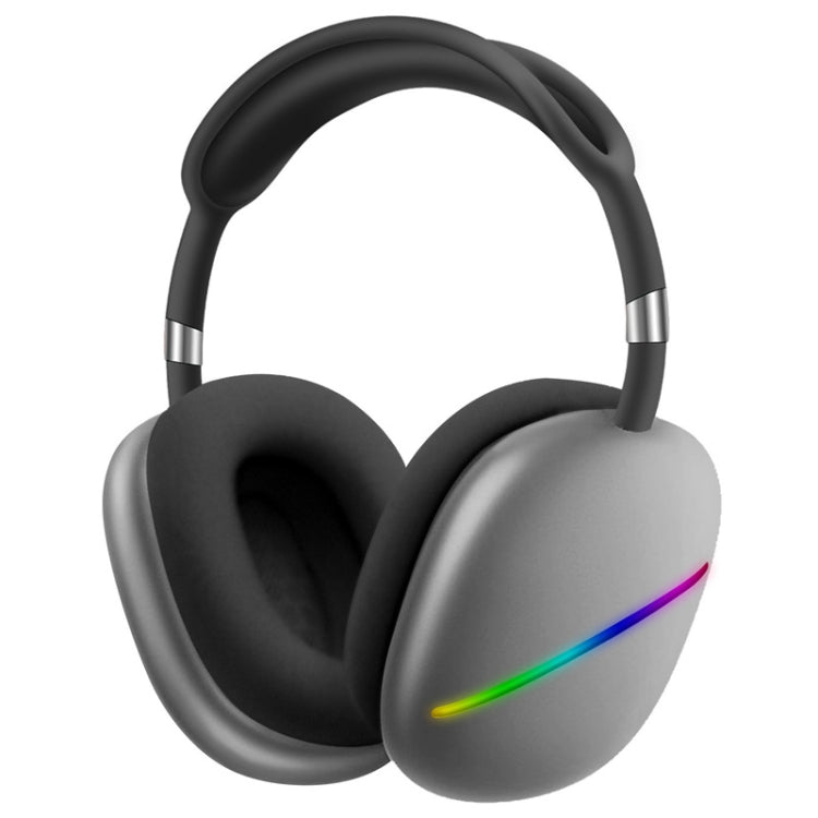 AKZ MAX10 Kopfbügel RGB Kabelloses Bluetooth Musik-Headset mit Mikrofon, unterstützt TF-Karte